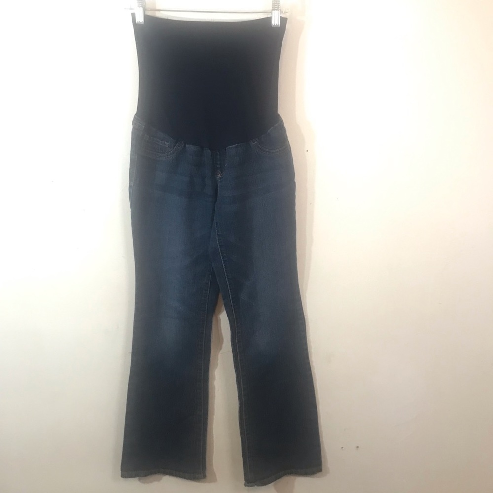 Indigo Blue Full Belly Panel Maternity Jeans